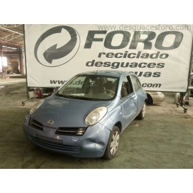 Despiece Nissan Micra 5 puertas azul con golpe lateral izquierdo 🚗 | Desguaces Foro