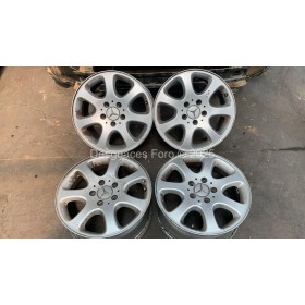 Juego 4 Llantas Mercedes 16" doble medida 5x112 (7Jx16 et37) y (8Jx16 et32)